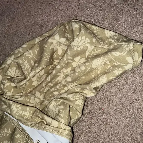 New Free People Somethin Bout You Floral One-Shoulder Bodysuit size M - Picture 9 of 10